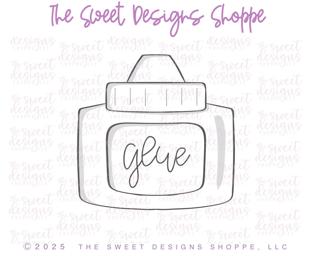 Cookie Cutters - Chunky Glue - Cookie Cutter - The Sweet Designs Shoppe - TSDS - - ALL,back to school,Cookie Cutter,homeschool,Promocode,School,School / Graduation,school supplies,STL