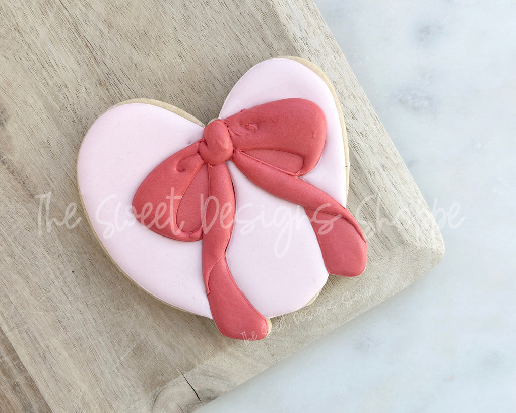 Cookie Cutters - Chunky Heart with Bow - Cookie Cutter - The Sweet Designs Shoppe - - ALL, chunky, Cookie Cutter, Heart, Love, new, Promocode, STL, valentine, Valentines, Wedding