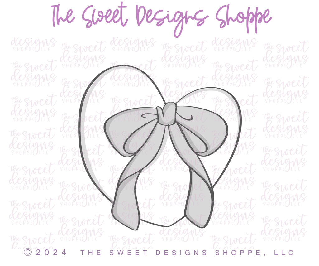 Cookie Cutters - Chunky Heart with Bow - Cookie Cutter - The Sweet Designs Shoppe - TSDS - - ALL,chunky,Cookie Cutter,Heart,Love,Promocode,STL,valentine,Valentines,Wedding