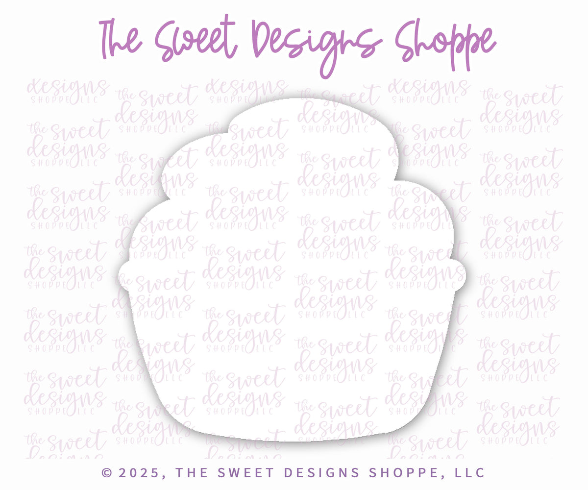 Cookie Cutters - Chunky Ice Cream - Cookie Cutter - The Sweet Designs Shoppe - TSDS - - 4th,4th July,4th of July,ALL,Birthday,Cookie Cutter,Patriotic,Patriotric,pool,pool party,Promocode,STL,Summer,Sweet,Sweets