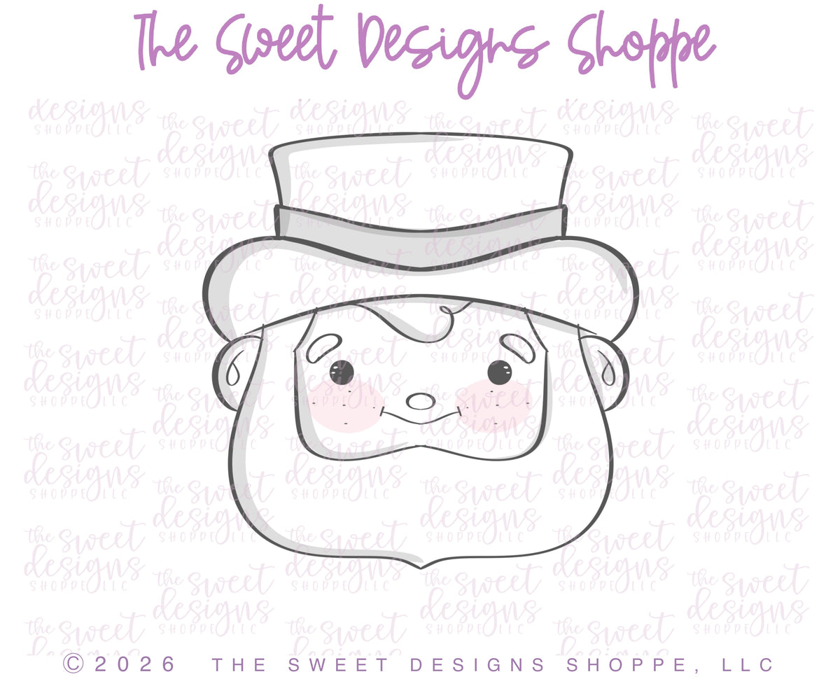 Cookie Cutters - Chunky Leprechaun Face - Cookie Cutter - The Sweet Designs Shoppe - TSDS - - ALL,Cookie Cutter,patrick,patrick's,Promocode,Saint Patricks,ST PATRICK,St Patrick’s Day,St. Pat,St. Patricks,STL