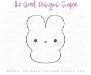 Cookie Cutters - Chunky Marshmallow Bunny - Cookie Cutter - The Sweet Designs Shoppe - TSDS - - ALL,Animal,Animals,Animals and Insects,basket,Cookie Cutter,Easter,Easter / Spring,marshamallow,Marshmallow bunny,Peeps,Promocode,STL