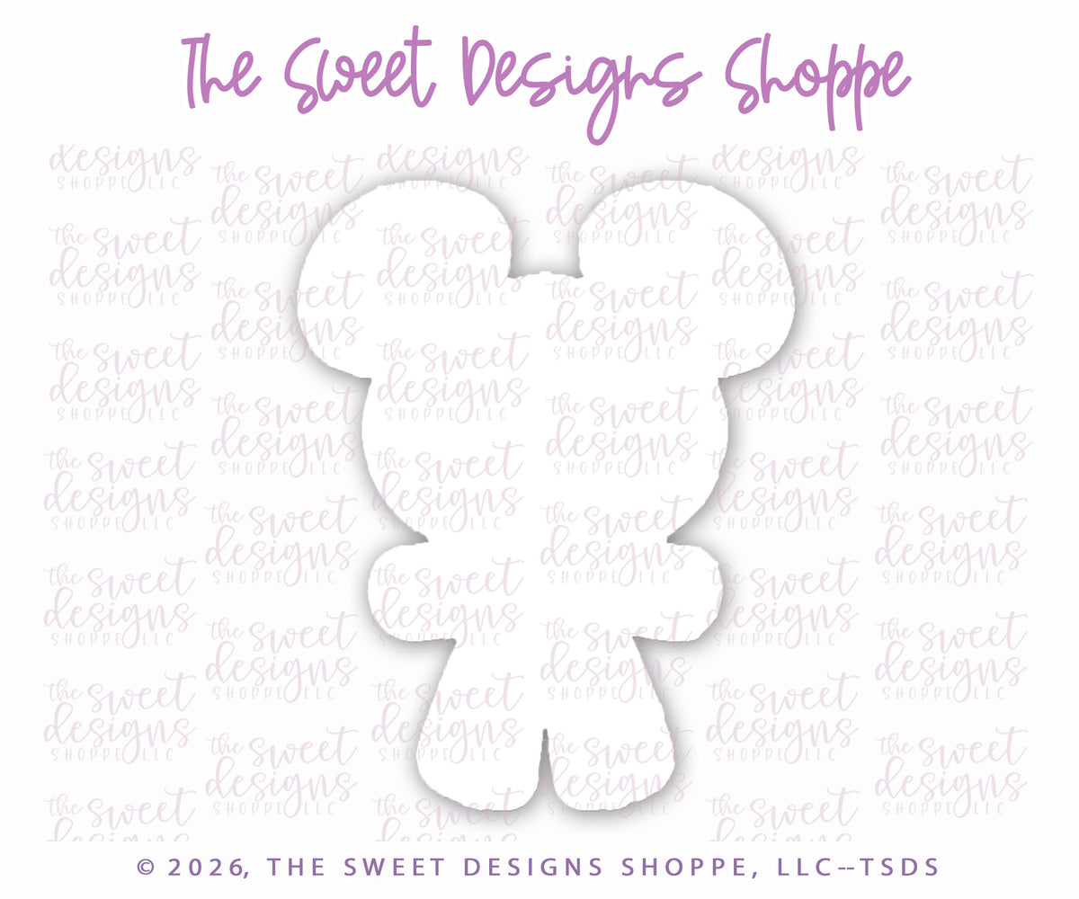 Cookie Cutters - Chunky Mouse Gingerboy - Cookie Cutter - The Sweet Designs Shoppe - TSDS - - ALL,Christmas,Christmas / Winter,Cookie Cutter,Ginger boy,ginger bread,Ginger girl,Gingerboy,gingerbread man,Gingergirl,new,Promocode,Snack Theme park,STL,Theme Park,Theme park Snack