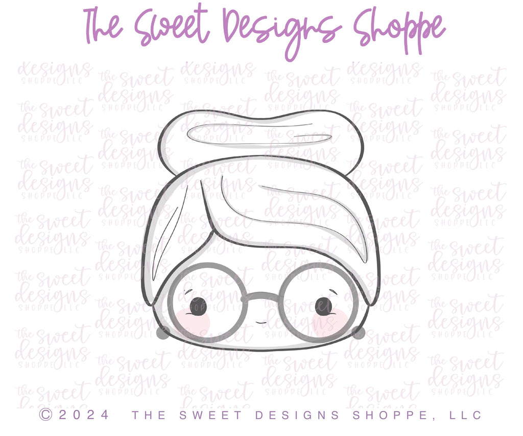 Cookie Cutters - Chunky Mrs. Claus Face - Cookie Cutter - The Sweet Designs Shoppe - TSDS - - advent,Advent Calendar,ALL,Christmas,Christmas / Winter,Christmas Cookies,Cookie Cutter,Promocode,STL