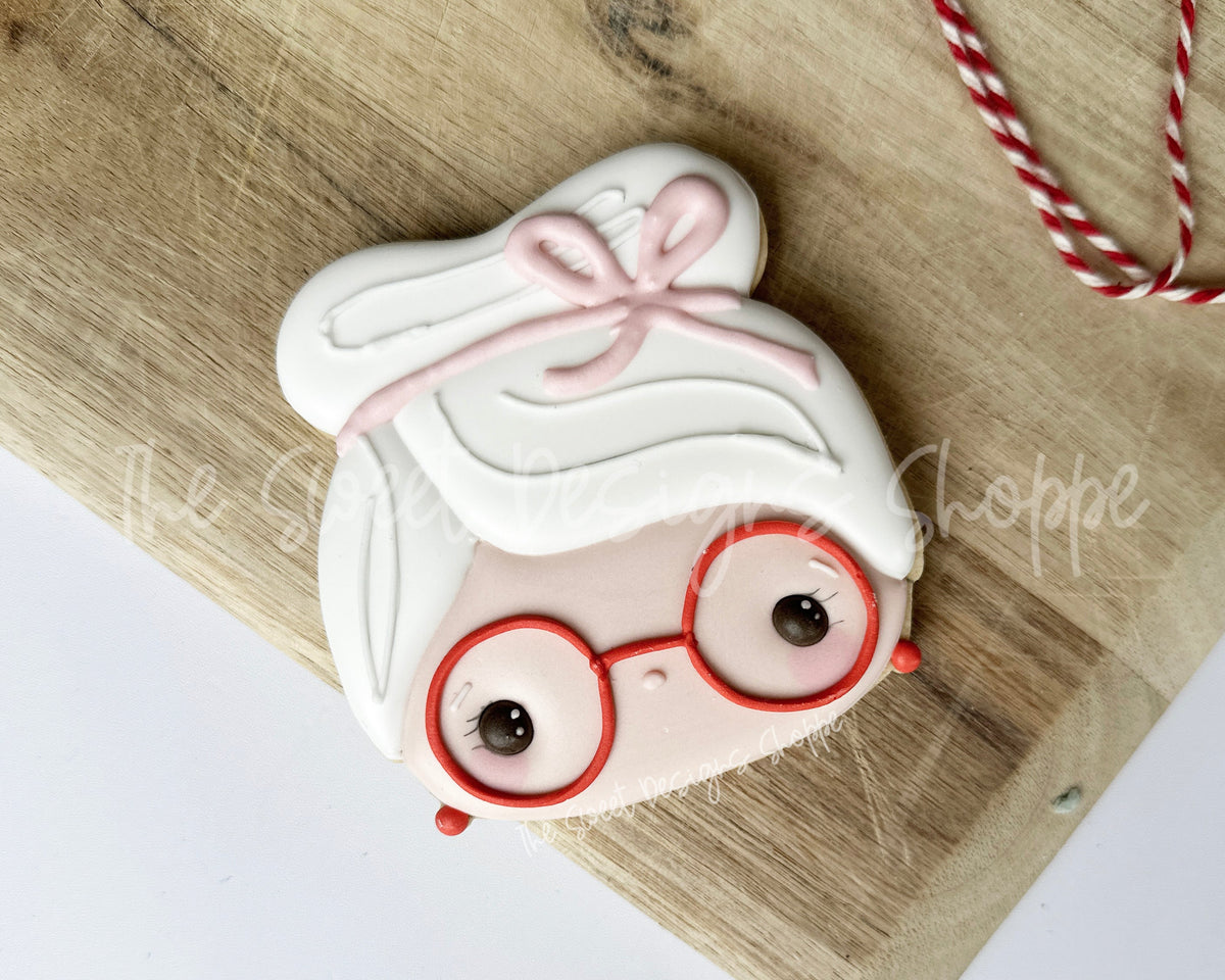 Cookie Cutters - Chunky Mrs. Claus Face - Cookie Cutter - The Sweet Designs Shoppe - TSDS - - advent,Advent Calendar,ALL,Christmas,Christmas / Winter,Christmas Cookies,Cookie Cutter,Promocode,STL