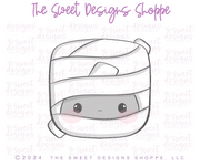 Cookie Cutters - Chunky Mummy Face - Cookie Cutter - The Sweet Designs Shoppe - TSDS - - ALL,Cookie Cutter,halloween,Promocode,STL