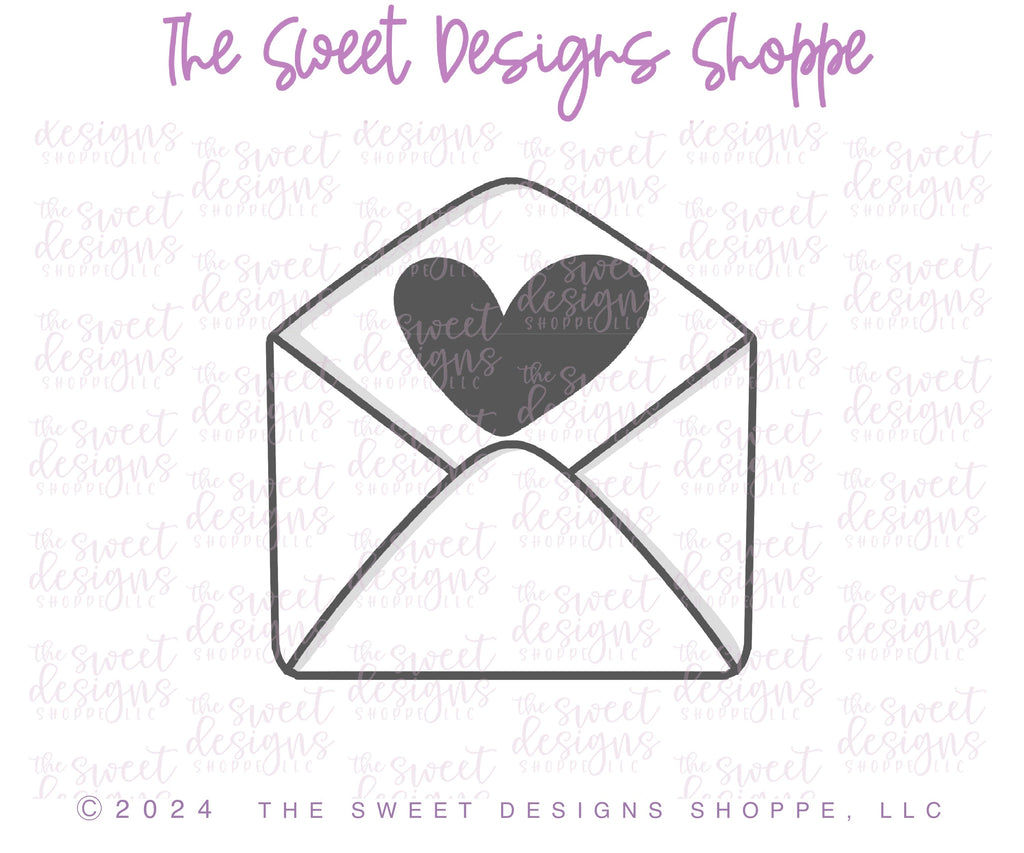 Cookie Cutters - Chunky Open Envelope - Cookie Cutter - The Sweet Designs Shoppe - - ALL, chunky, chunky envelope, chunky open envelope, Cookie Cutter, Envelope, new, Promocode, STL, valentine, Valentines