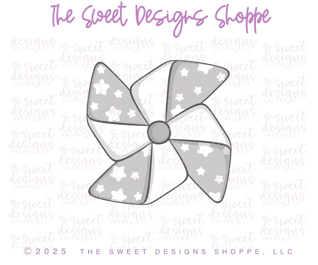 Cookie Cutters - Chunky Pinwheel - Cookie Cutter - The Sweet Designs Shoppe - TSDS - - 4th,4th July,4th of July,ALL,Cookie Cutter,Patriotic,Promocode,STL,Summer,toy,toys,USA