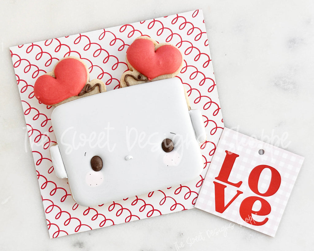 Cookie Cutters - Chunky Robot Face - Cookie Cutter - The Sweet Designs Shoppe - TSDS - - ALL,chunky,chunky robot,Cookie Cutter,kids,Promocode,robot,STL,valentine,Valentines