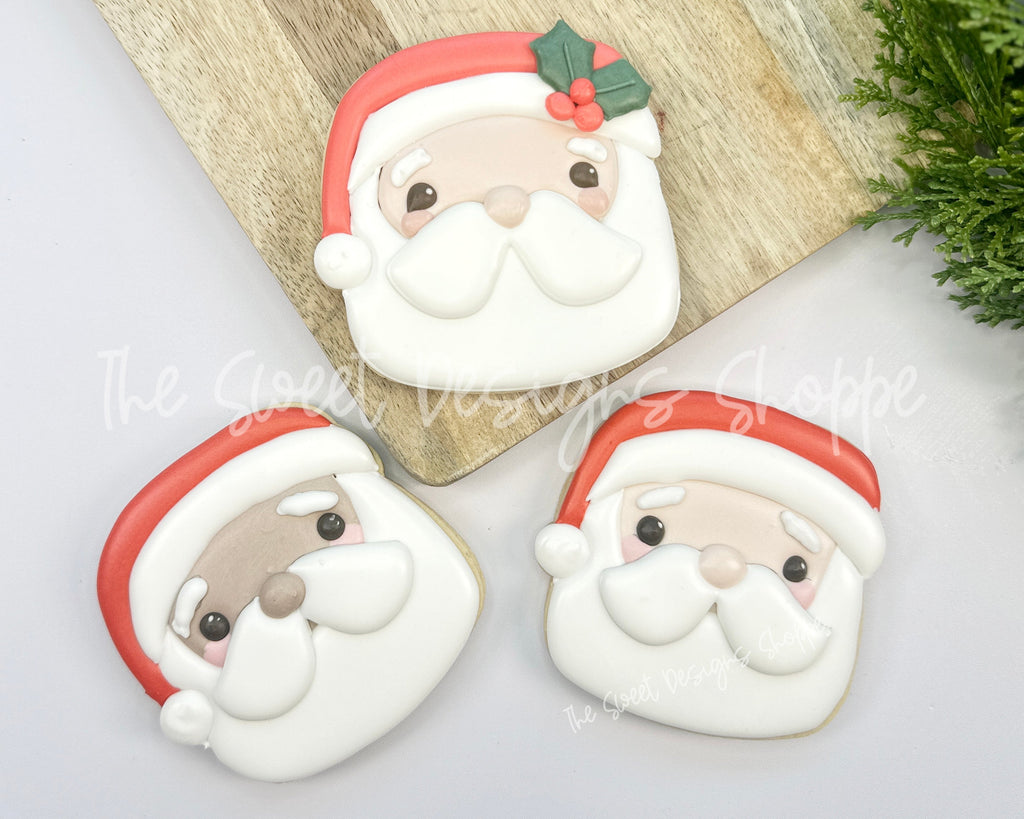 Cookie Cutters - Chunky Santa Face - Cookie Cutter - The Sweet Designs Shoppe - - advent, Advent Calendar, ALL, Christmas, Christmas / Winter, Christmas Cookies, claus, clause, Cookie Cutter, new, Promocode, Santa Claus, STL