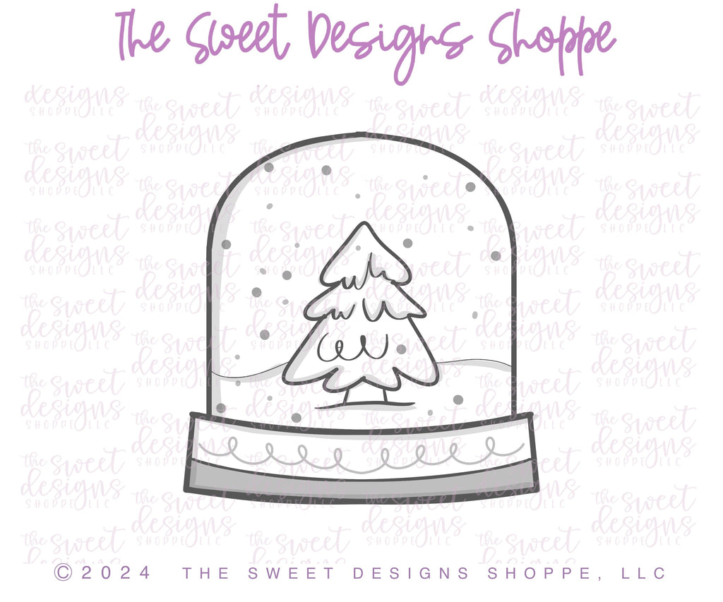 Cookie Cutters - Chunky Snow Globe - Cookie Cutter - The Sweet Designs Shoppe - - advent, Advent Calendar, ALL, Christmas, Christmas / Winter, Christmas Cookies, Cookie Cutter, new, Promocode, snowglobe, STL