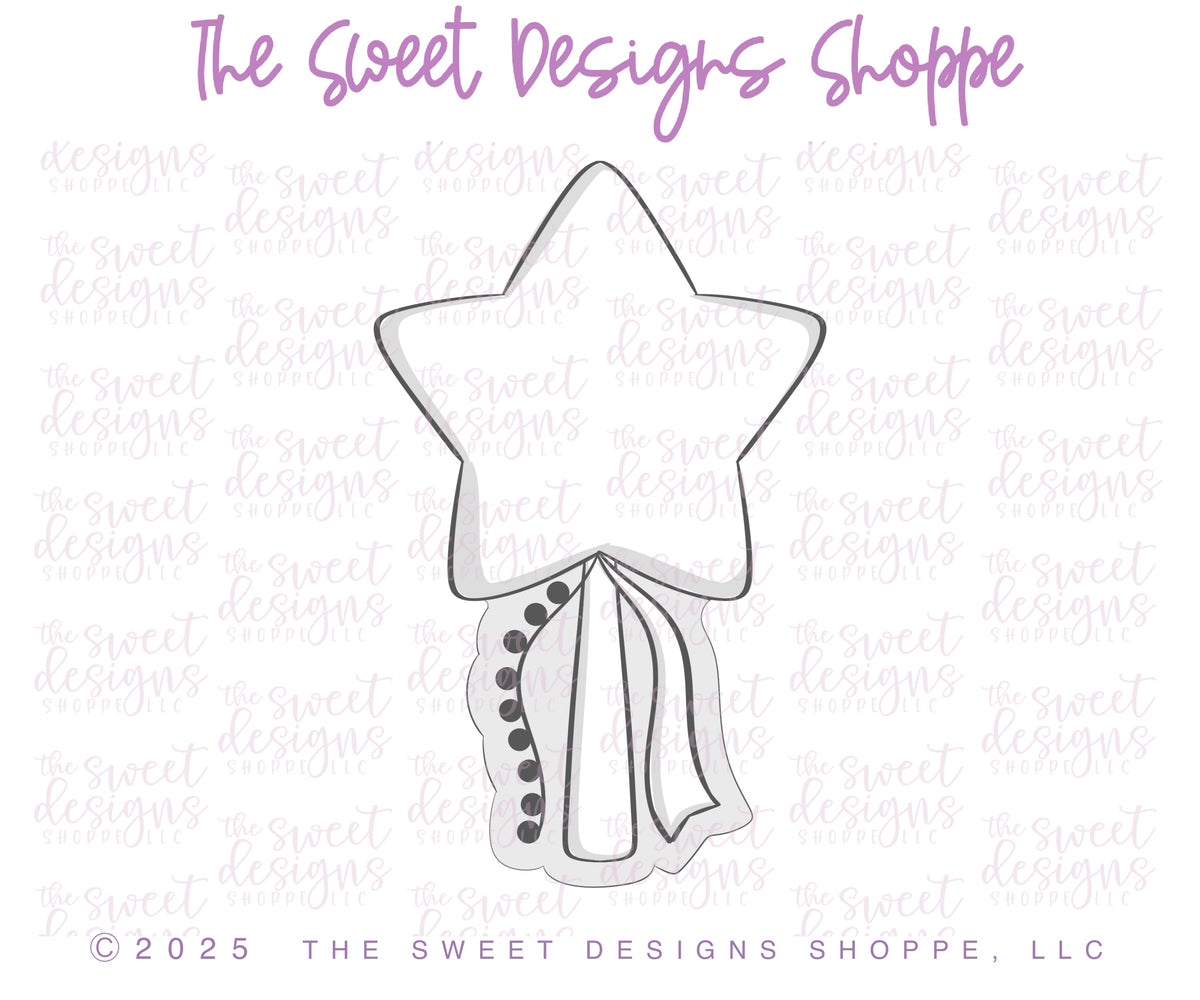 Cookie Cutters - Chunky Wand - Cookie Cutter - The Sweet Designs Shoppe - TSDS - - ALL,baby toys,Brittany Geil,Chunky Wand,Cookie Cutter,fairy,Fairytale,geil,kids,Kids / Fantasy,Promocode,STL,toys,wand