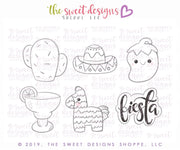 Cookie Cutters - Cinco de Mayo Set - Cookie Cutters - The Sweet Designs Shoppe - TSDS - - ALL,Birthday,Cinco de Mayo,Cookie Cutter,fiesta,Mexico,Mexico Piñata,Mini Sets,piñata,Piñata Set,Promocode,set,STL