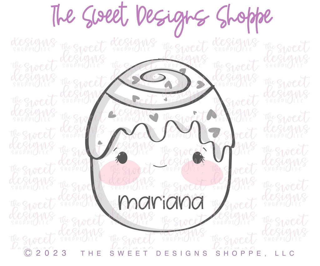 Cookie Cutters - Cinnamon Roll Plush - Cookie Cutter - The Sweet Designs Shoppe - TSDS - - ALL,Baby / Kids,baby toys,Cookie Cutter,Food,Food and Beverage,Food beverages,kid,kids,Kids / Fantasy,Plush,Promocode,STL,toy,toys,valentine,valentines