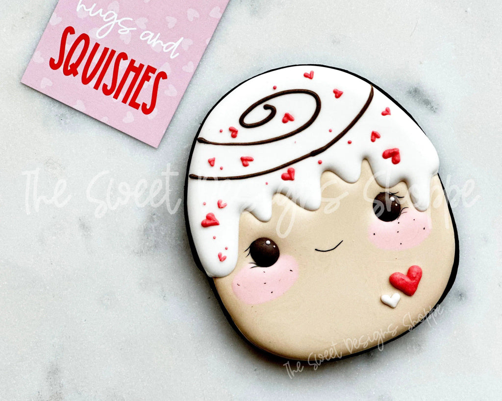 Cookie Cutters - Cinnamon Roll Plush - Cookie Cutter - The Sweet Designs Shoppe - TSDS - - ALL,Baby / Kids,baby toys,Cookie Cutter,Food,Food and Beverage,Food beverages,kid,kids,Kids / Fantasy,Plush,Promocode,STL,toy,toys,valentine,valentines