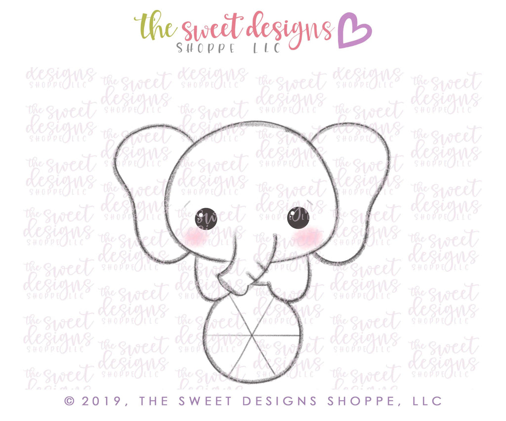 Cookie Cutters - Circus Elephant - Cookie Cutter - The Sweet Designs Shoppe - - ALL, Animal, circus, Cookie Cutter, Promocode