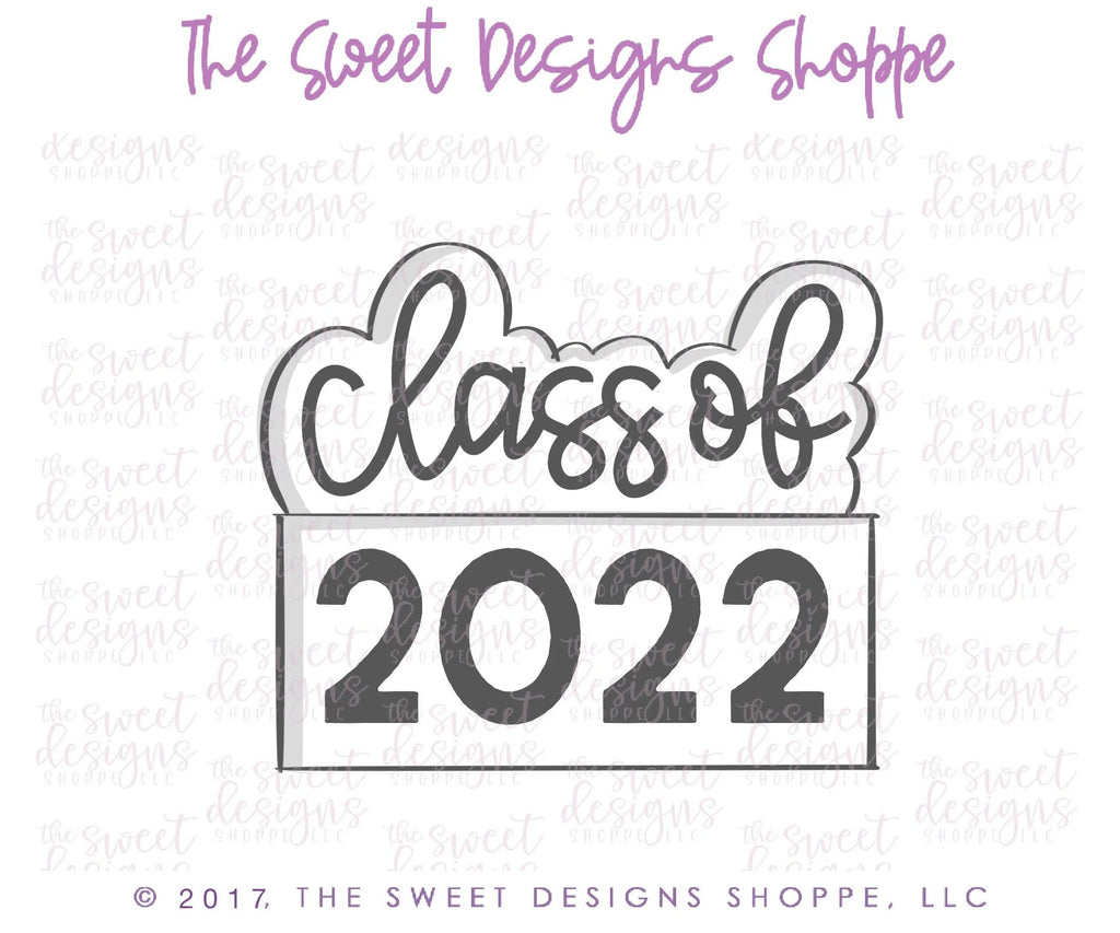 Cookie Cutters - Class Of Plaque - Cookie Cutter - Sweet Designs Shoppe - - 2019, ALL, Cookie Cutter, Grad, graduations, Plaque, Plaques, PLAQUES HANDLETTERING, Promocode, School, School / Graduation, school collection 2019