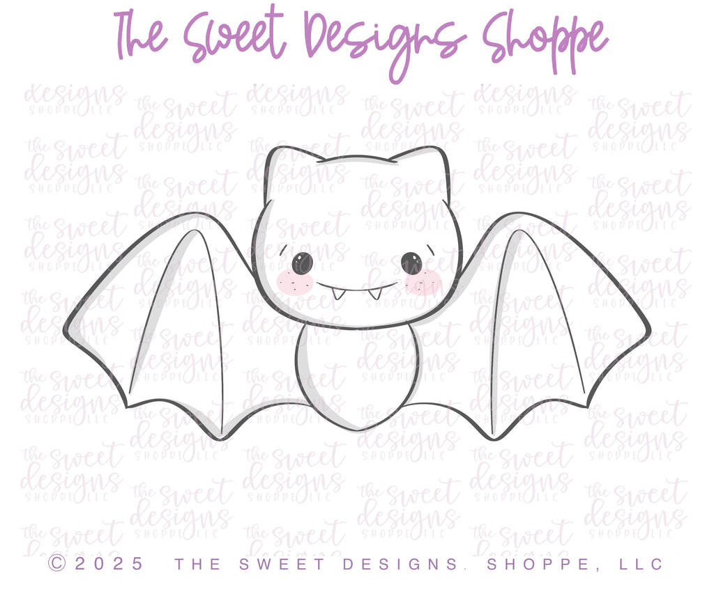 Cookie Cutters - Classic Bat - Cookie Cutter - The Sweet Designs Shoppe - TSDS - - ALL,Animal,Animals,classic bat,Cookie Cutter,Ghost,halloween,happy halloween,Promocode,Skull,STL