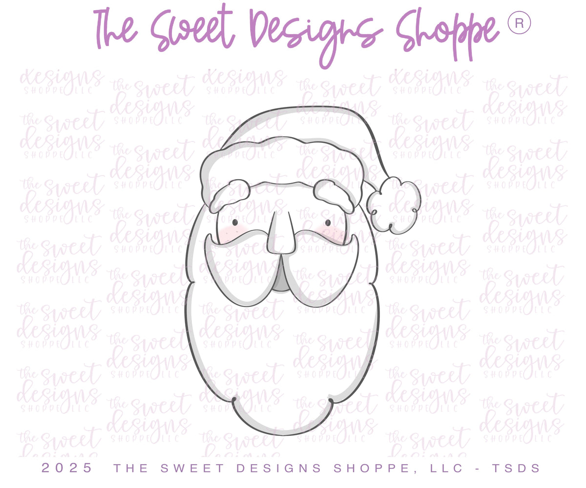 Cookie Cutters - Classic Christmas Cookie Cutter Set - Set of 3- Cookie Cutters - The Sweet Designs Shoppe - TSDS - - ALL,Christmas,Christmas / Winter,claus,clause,Cookie Cutter,PLAQUES HANDLETTERING,Promocode,regular sets,Santa,Santa Claus,Santa Face,set,STL