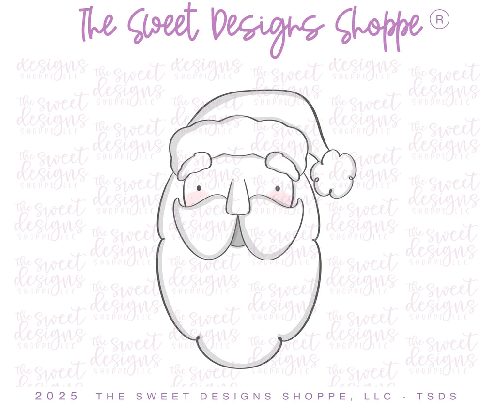 Cookie Cutters - Classic Christmas Cookie Cutter Set - Set of 3- Cookie Cutters - The Sweet Designs Shoppe - TSDS - - ALL,Christmas,Christmas / Winter,claus,clause,Cookie Cutter,new,PLAQUES HANDLETTERING,Promocode,regular sets,Santa,Santa Claus,Santa Face,set,STL
