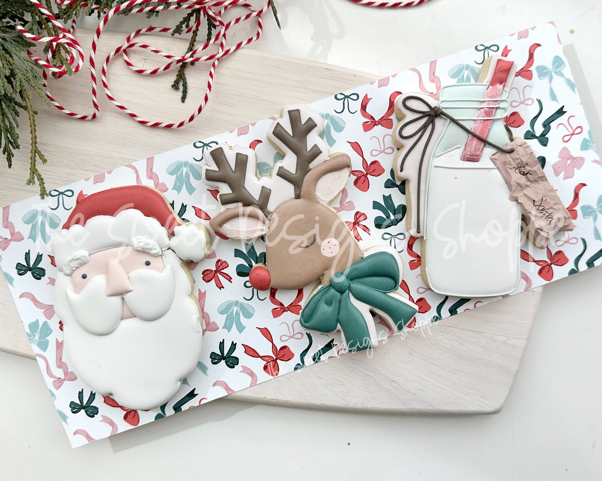 Cookie Cutters - Classic Christmas Cookie Cutter Set - Set of 3- Cookie Cutters - The Sweet Designs Shoppe - TSDS - - ALL,Christmas,Christmas / Winter,claus,clause,Cookie Cutter,PLAQUES HANDLETTERING,Promocode,regular sets,Santa,Santa Claus,Santa Face,set,STL