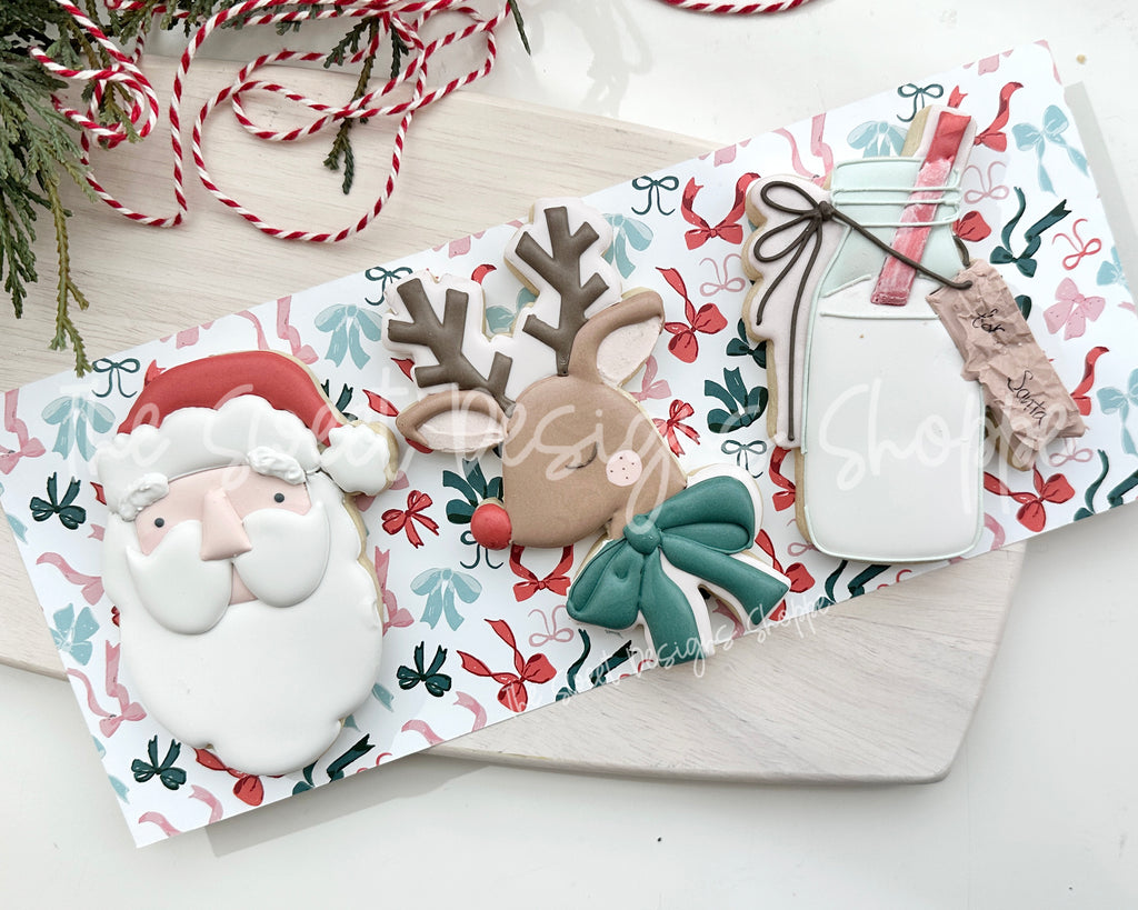 Cookie Cutters - Classic Christmas Cookie Cutter Set - Set of 3- Cookie Cutters - The Sweet Designs Shoppe - TSDS - - ALL,Christmas,Christmas / Winter,claus,clause,Cookie Cutter,new,PLAQUES HANDLETTERING,Promocode,regular sets,Santa,Santa Claus,Santa Face,set,STL