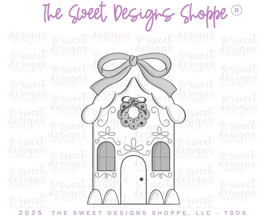 Cookie Cutters - Classic Christmas Gingerbread House - Cookie Cutter - The Sweet Designs Shoppe - TSDS - - ALL,Christmas,Christmas / Winter,Cookie Cutter,ginger bread,gingerbread,GingerHouse,new,Promocode,STL