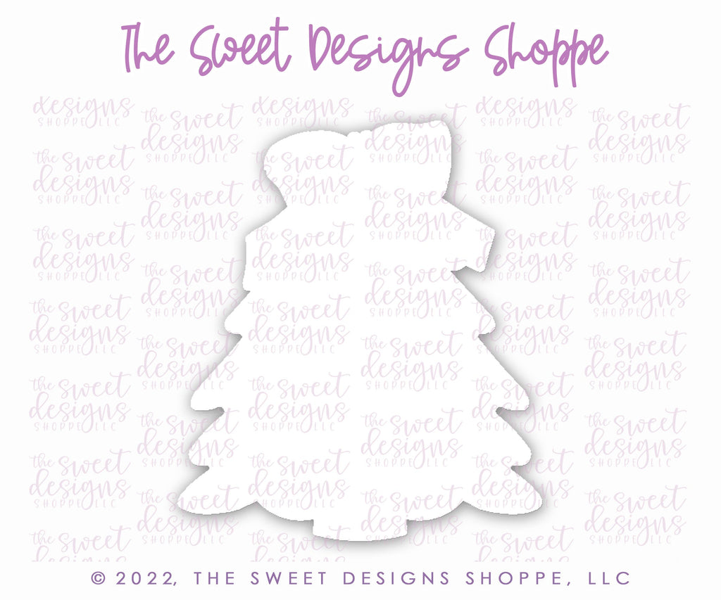 Cookie Cutters - Classic Christmas Tree with Bow - Cookie Cutter - The Sweet Designs Shoppe - - advent, Advent Calendar, ALL, Christmas, Christmas / Winter, Christmas Cookies, Christmas Tree, Cookie Cutter, Nature, new, Promocode, STL, Tree, Trees, Trees Leaves and Flowers