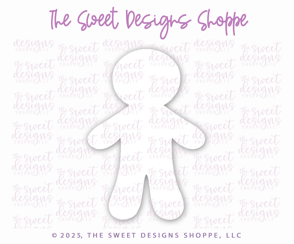 Cookie Cutters - Classic Gingerbread Boy - Cookie Cutter - The Sweet Designs Shoppe - TSDS - - ALL,Christmas,Christmas / Winter,Cookie Cutter,Ginger boy,ginger bread,Ginger girl,Gingerboy,gingerbread,gingerbread man,Gingergirl,new,Promocode,STL