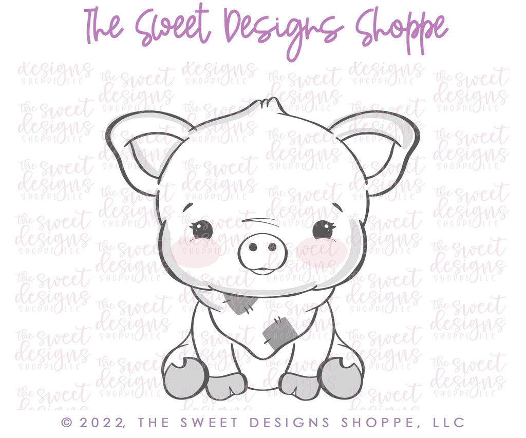 Cookie Cutters - Classic Pig - Cookie Cutter - The Sweet Designs Shoppe - - ALL, Animal, Cookie Cutter, Lady Milk Stache, Lady MilkStache, LadyMilkStache, Promocode