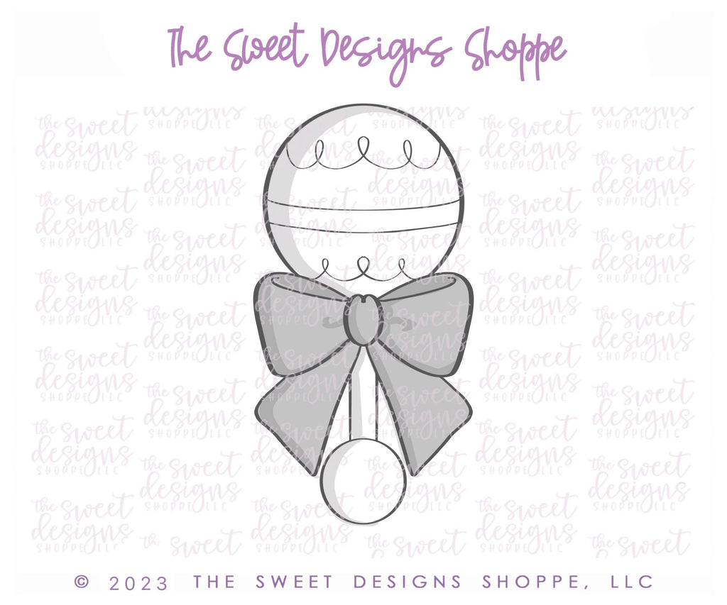 Cookie Cutters - Classic Rattle - Cookie Cutter - The Sweet Designs Shoppe - TSDS - - ALL,Baby,baby shower,baby toys,babyshower,Cookie Cutter,Promocode,STL,toys