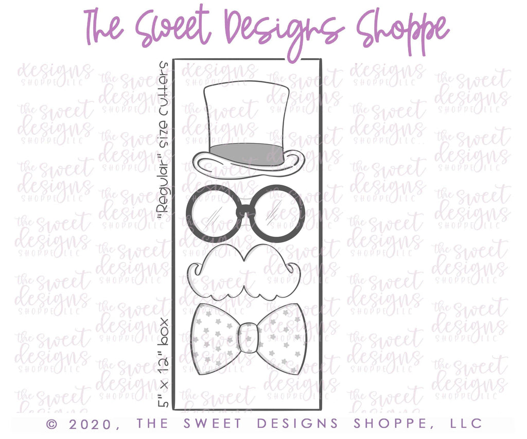 Cookie Cutters - Classic Set - Cookie Cutters - The Sweet Designs Shoppe - TSDS - - ALL,bow,bowtie,Cookie Cutter,dad,Father,Fathers Day,glasses,grandfather,Grandpa,hat,Mini Sets,mother,Mothers Day,mustage,Promocode,regular sets,Set,sets
