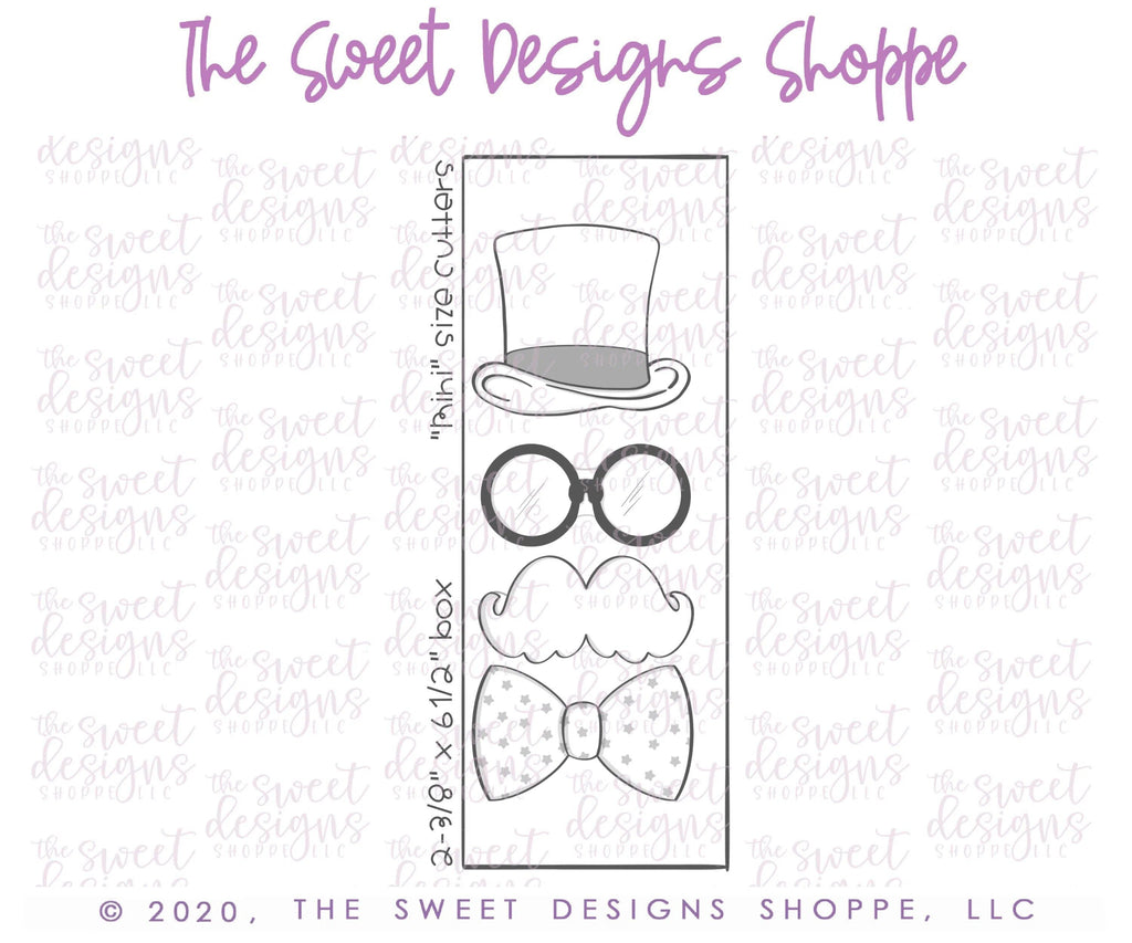 Cookie Cutters - Classic Set - Cookie Cutters - The Sweet Designs Shoppe - TSDS - - ALL,bow,bowtie,Cookie Cutter,dad,Father,Fathers Day,glasses,grandfather,Grandpa,hat,Mini Sets,mother,Mothers Day,mustage,Promocode,regular sets,Set,sets