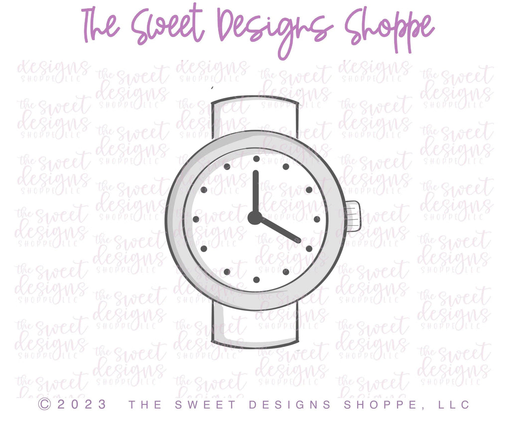 Cookie Cutters - Classic Watch - Cookie Cutter - The Sweet Designs Shoppe - TSDS - - Accesories,ALL,clock,Cookie Cutter,dad,Father,father's day,grandfather,Misc,Miscelaneous,Miscellaneous,Promocode,sports,watch