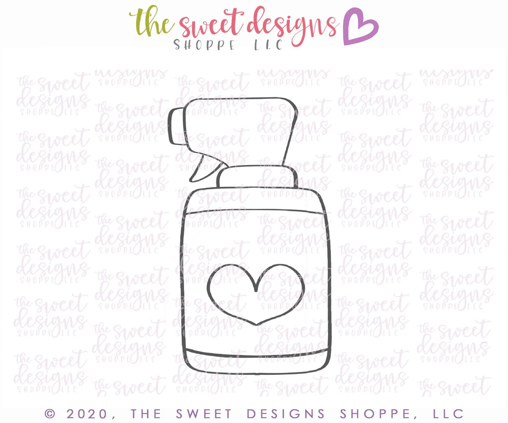 Cookie Cutters - Cleaning Spray Bottle - Cookie Cutter - Sweet Designs Shoppe - - 041120, ALL, Cookie Cutter, Doctor, Essential Oil oils, MEDICAL, nurse, Promocode, young living, Youngliving