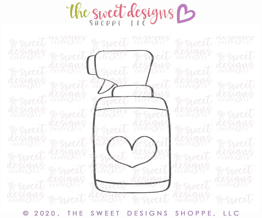 Cookie Cutters - Cleaning Spray Bottle - Cookie Cutter - The Sweet Designs Shoppe - - 041120, ALL, Cookie Cutter, Doctor, Essential Oil oils, MEDICAL, nurse, Promocode, young living, Youngliving