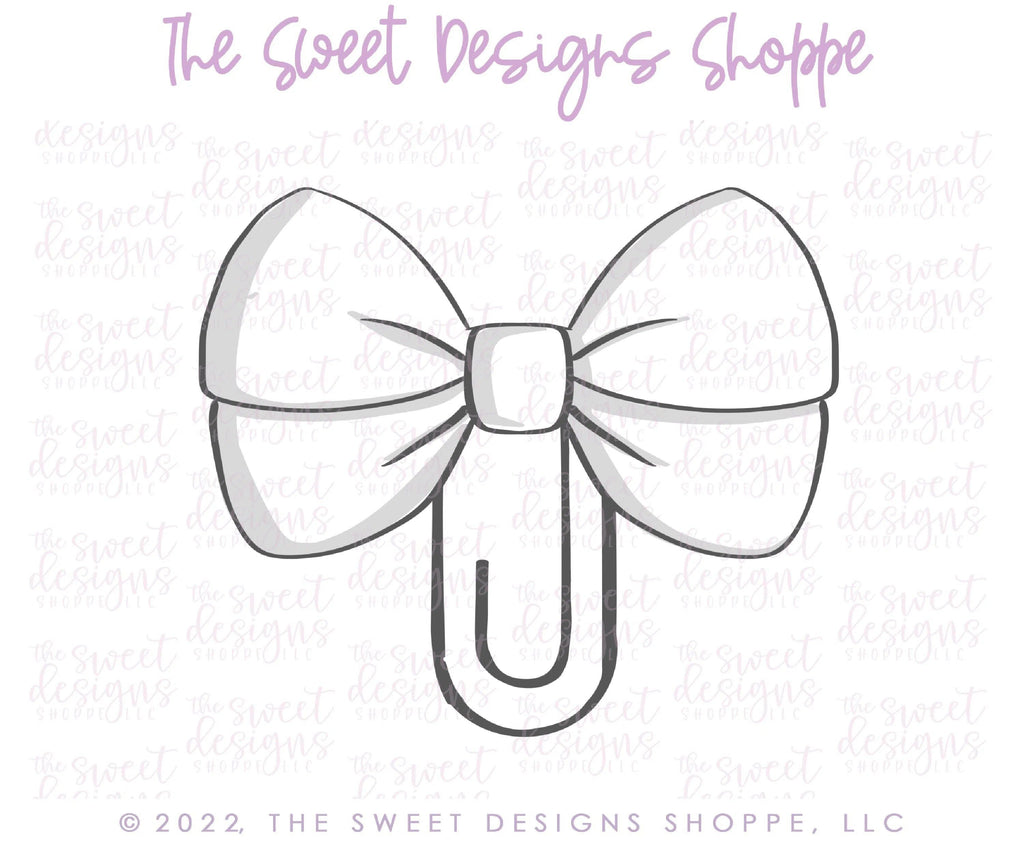Cookie Cutters - Clip with Large Bow - Cookie Cutter - The Sweet Designs Shoppe - TSDS - - ALL,back to school,Cookie Cutter,Lady Milk Stache,Lady MilkStache,LadyMilkStache,office,Promocode,School,School / Graduation,school supplies
