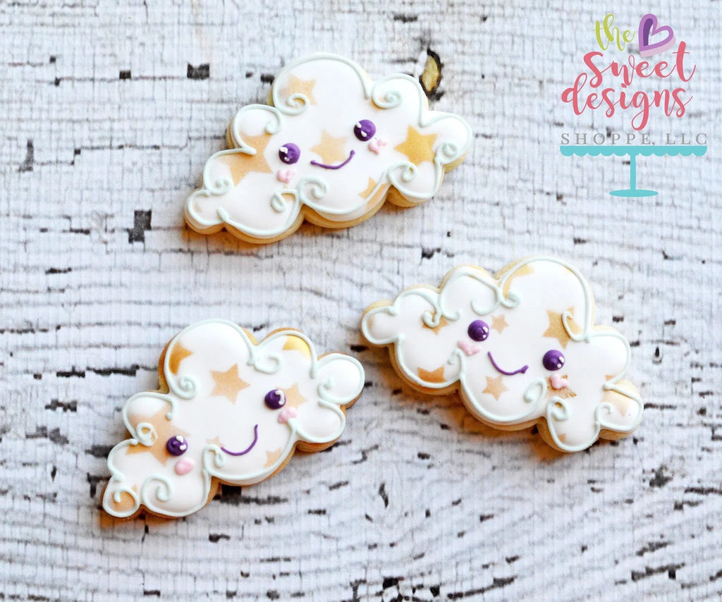 Cookie Cutters - Cloud v2- Cookie Cutter - The Sweet Designs Shoppe - TSDS - - ALL,Cookie Cutter,Easter / Spring,fantasy,Home,House,Nature,Promocode,Rain,Spring,STL,Weather