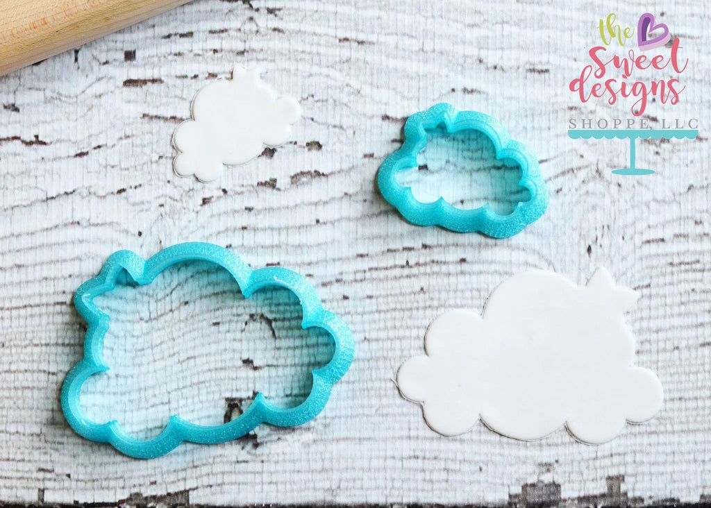 Cookie Cutters - Cloud with Star v2- Cookie Cutter - The Sweet Designs Shoppe - - ALL, Cookie Cutter, Easter / Spring, fantasy, Nature, Promocode, Rain, Spring, Trees Leaves and Flowers, Weather