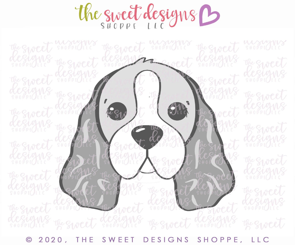 Cookie Cutters - Cocker Spaniel Dog Face - Cookie Cutter - Sweet Designs Shoppe - - ALL, Animal, Cookie Cutter, dog, dog face, dogface, pet, Promocode