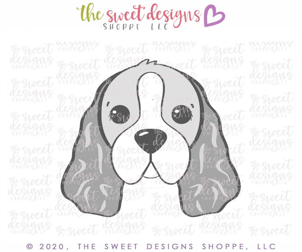 Cookie Cutters - Cocker Spaniel Dog Face - Cookie Cutter - The Sweet Designs Shoppe - - ALL, Animal, Cookie Cutter, dog, dog face, dogface, pet, Promocode