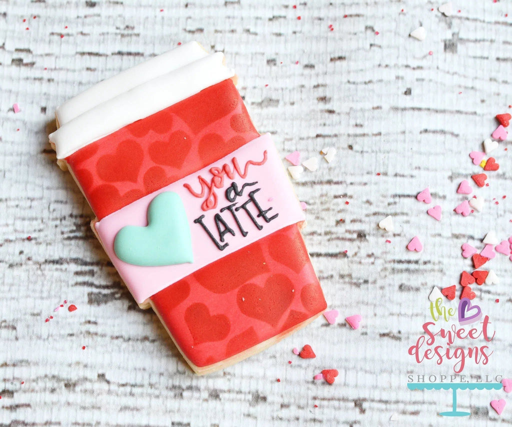 Cookie Cutters - Coffee Paper Cup V2 - Cookie Cutter - The Sweet Designs Shoppe - TSDS - - ALL,Christmas,Christmas / Winter,Coffee,Cookie Cutter,Fall,Fall / Halloween,Fall / Thanksgiving,Food,Food & Beverages,Food and Beverage,Grad,graduations,Latte,mug,mugs,Nurse,Nurse Appreciation,Promocode,School,School / Graduation,STL,Teacher,Teacher Appreciation,thanksgiving,Valentines