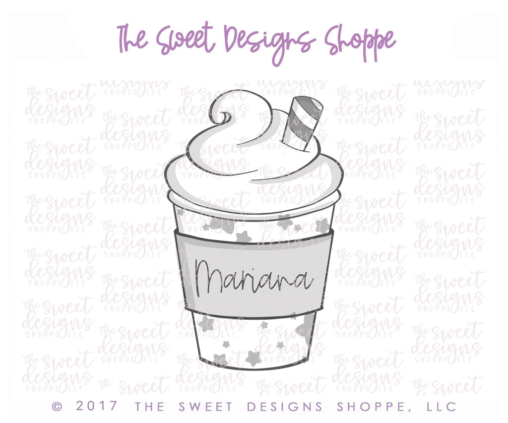 Cookie Cutters - Coffee Paper Cup with Whip - Cookie Cutter - The Sweet Designs Shoppe - TSDS - - ALL,Christmas,Christmas / Winter,Coffee,Cookie Cutter,Fall,Fall / Thanksgiving,Fall Halloween,Food,Food & Beverages,Food and Beverage,Latte,Nurse,Nurse Appreciation,Promocode,Teacher,Teacher Appreciation,thanksgiving,Valentines