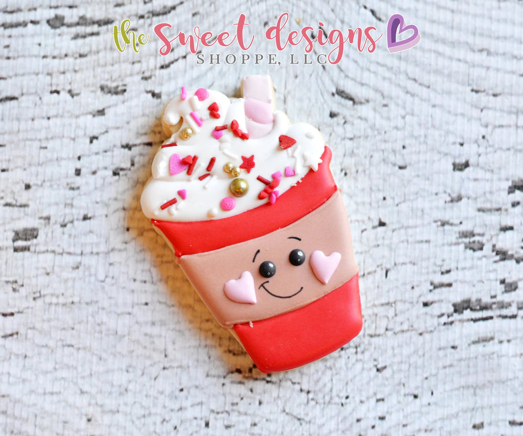 Cookie Cutters - Coffee Paper Cup with Whip - Cookie Cutter - The Sweet Designs Shoppe - TSDS - - ALL,Christmas,Christmas / Winter,Coffee,Cookie Cutter,Fall,Fall / Thanksgiving,Fall Halloween,Food,Food & Beverages,Food and Beverage,Latte,Nurse,Nurse Appreciation,Promocode,Teacher,Teacher Appreciation,thanksgiving,Valentines