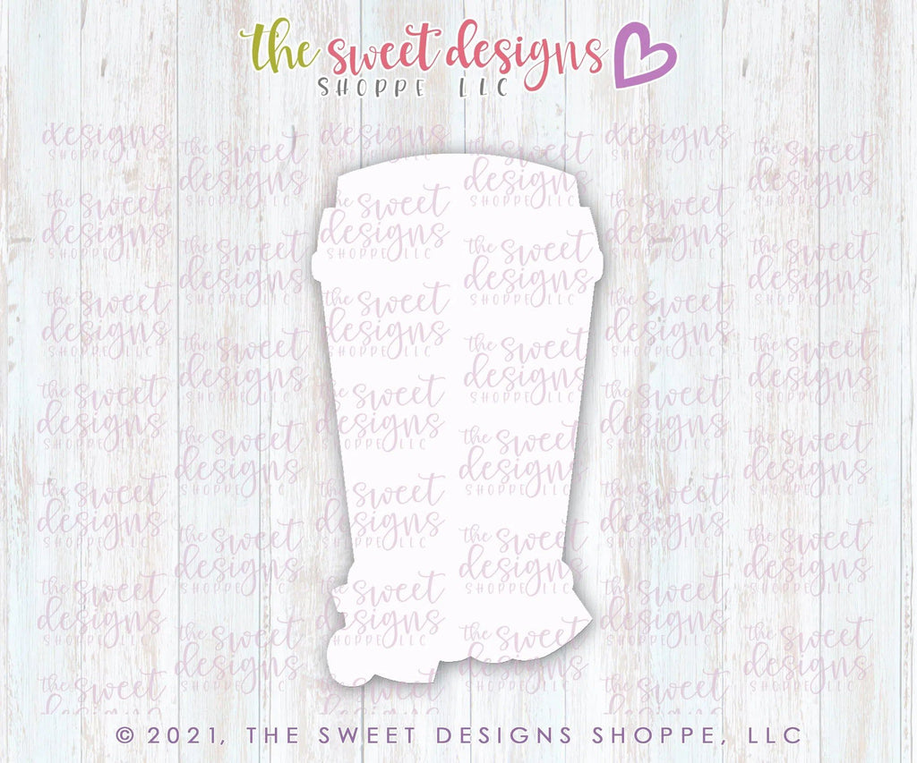 Cookie Cutters - Coffee Sticker Cookie - Cookie Cutter - The Sweet Designs Shoppe - - ALL, beverage, beverages, Cookie Cutter, Fall, Fall / Thanksgiving, Food and Beverage, Food beverages, Plaque, Plaques, PLAQUES HANDLETTERING, Promocode, Sweet, Sweets