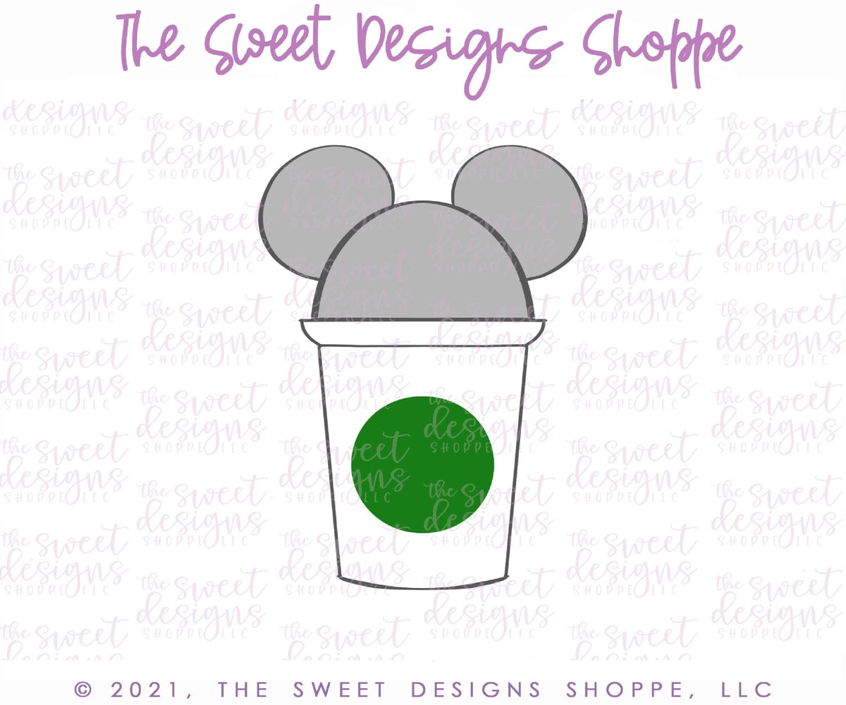 Cookie Cutters - Coffee Theme Park Snack - Cookie Cutter - The Sweet Designs Shoppe - TSDS - - ALL,Birthday,Cookie Cutter,Food,Food and Beverage,Food beverages,kids,Kids / Fantasy,mouse,Promocode,STL,summer,Sweet,Sweets,Theme Park,Travel
