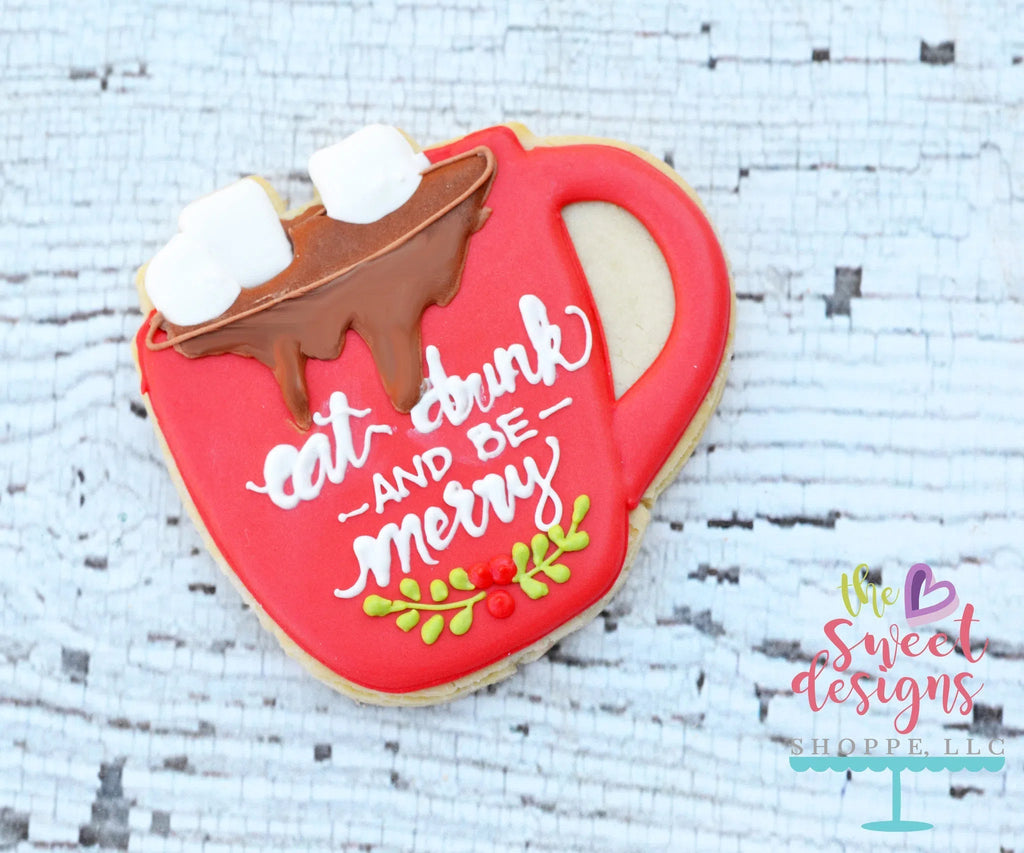 Cookie Cutters - Coffee with Marshmallow v2- Cookie Cutter - Sweet Designs Shoppe - - ALL, Candy, Christmas, Christmas / Winter, Coffee, Cookie Cutter, Food, Food beverages, mug, mugs, Promocode, Winter