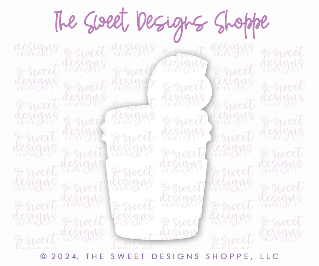 Cookie Cutters - Coffee with Straw - Cookie Cutter - The Sweet Designs Shoppe - TSDS - - ALL,beverage,beverages,Coffee,coffee with straw,Cookie Cutter,Food & Beverages,Food and Beverage,Promocode,STL,valentine,Valentine's