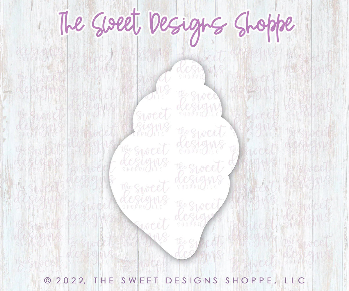 Cookie Cutters - Conch Shell - Cookie Cutter - The Sweet Designs Shoppe - TSDS - - ALL,Cookie Cutter,Lady Milk Stache,Lady MilkStache,LadyMilkStache,ocean,Promocode,sea,Seashell,STL,Summer,under the sea