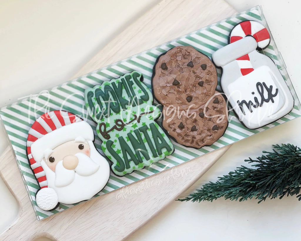 Cookie Cutters - Cookies and Milk for Santa Cookie Cutters Set - Set of 4 - Cookie Cutters - The Sweet Designs Shoppe - - ALL, Christmas, Christmas / Winter, Cookie Cutter, Mini Sets, Promocode, regular sets, Santa, Santa Claus, set, Winter